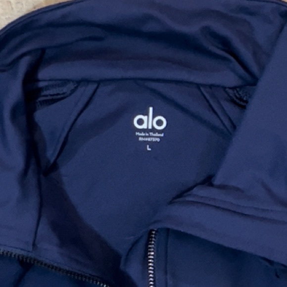 Alo Yoga Women’s Kata Full Zip Mesh Sleeves Jacket Size Large - Picture 4 of 8